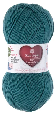 100g Strickgarn Kartopu Baby Love and Care petrol