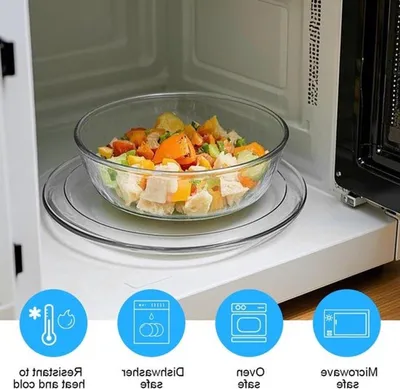 Set von 6 Glas-Schalen für Salate und Desserts, 300 ml - Stapelbare Schalen für Snacks, Saucen und Nachspeisen