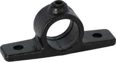 Produktbild von Rohrverbinder mit Flansch für Plattenmontage schwarz 3/4" (Ø 26,9 mm) AVERDE