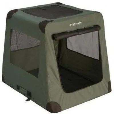 Produktbild von Hunde Transportbox Hundebox Autobox faltbar grün