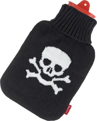 Produktbild von Original Snoozy Wärmflasche 2 Liter + Piraten Totenkopf Bezug