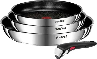 Zdjęcie produktu dla Tefal L8974s45 zestaw garnków 3 szt. srebrny srebrny jeden rozmiar
