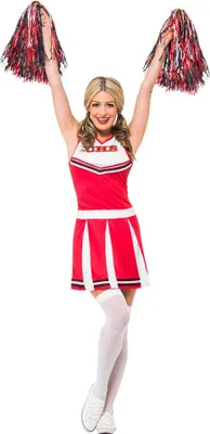 Immagine prodotto di Smiffys, Costume da cheerleader donna, vestito e pompon, taglia: S, 40065
