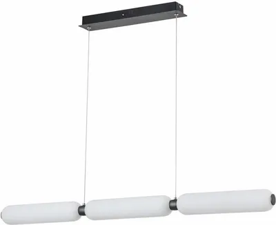 Zdjęcie produktu dla Lampa wisząca LED Catkin czarna 8W Neutralna biel 1920lm szkło wym:120x92,5x7cm IP20 Reality