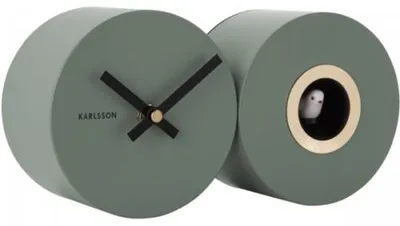 Produktbild von Karlsson Wanduhr Duo Cuckoo Matt Jungle Green