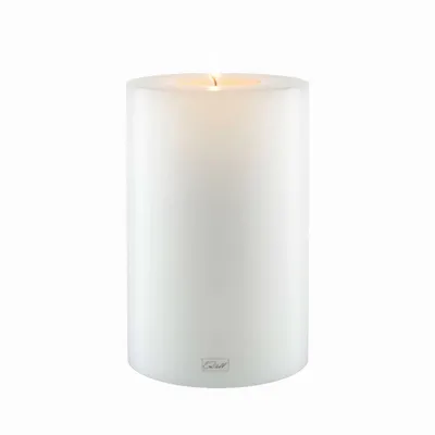 Produktbild von Qult Farluce Trend - Durchm. 12cm |  Teelichthalter in Kerzenform | Dauerkerze | Kunststoffkerze in Kerzenoptik | Teelichtkerze mit Teelichteinsatz | inkl, Teelicht