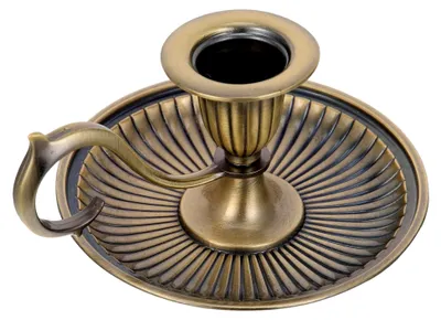 Produktbild von Kerzenhalter Vintage Metall mit Griff für Teelichter