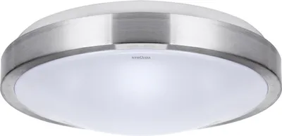 Zdjęcie produktu dla Plafon LED okrągły ALEX srebrno-biały 18W Neutralna biel 1260lm tworzywo sztuczne wym:9,5x32,5x32,5cm IP44 Struhm