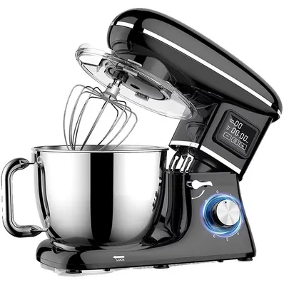 Immagine prodotto di Frullatore da cucina, controllo a 6 velocità, contenitore in acciaio inossidabile, colore nero