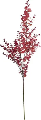Produktbild von Eukalyptus Zweig Kunstpflanze Dekozweig Naturdeko 1 Stk Länge 79 cm bordeaux