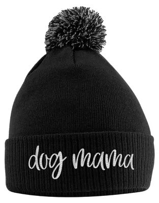 Produktbild von Warme Mütze mit Pompon für Hundebesitzerinnen