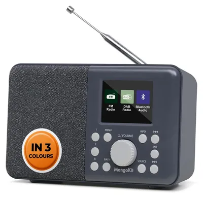 Immagine prodotto di Radio DAB portatile con Bluetooth e schermo a colori - Grigio scuro