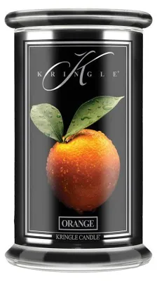 Imagen del producto de Vela aromática "Kringle Candle" de la línea "Orange Reserve", tamaño grande