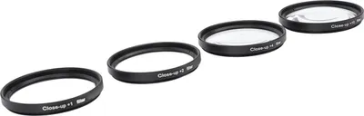 Produktbild von Nahaufnahmefilter-Set 4 in 1 +1 +2 +4 +10 Makroobjektiv aus optischem Glas mit Aufbewahrungstasche für Kamera für Digitalfotos 62 mm