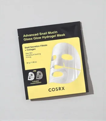Obrázek produktu pro COSRX - Advanced Snail Mucin Glass Glow Hydrogel Mask - Hydratační hydrogelová maska s mucinem 1ks/34g