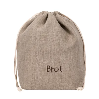 Produktbild von slowroom - Brottasche Brotkorb aus Leinen 2 in 1 Brotbeutel