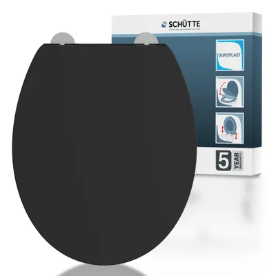 Produktbild von Duroplast WC-Sitz BLACK, PREMIUM, mit Absenkautomatik und Schnellverschluss