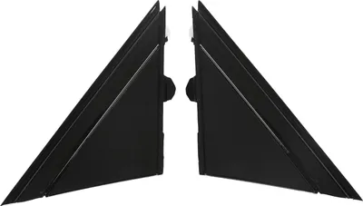 Image de Couverture de drapeau de rétroviseur de porte 1SH17KX7AA aile gauche droite Triangle panneau de remplacement pour Fiat 500 2012-2017 noir brillant
