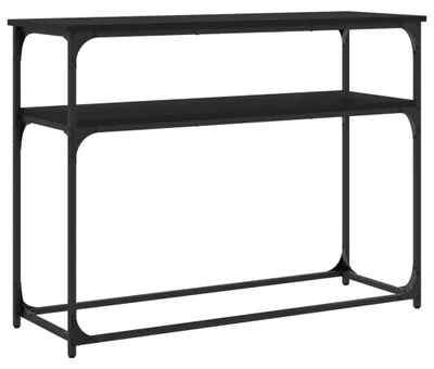 Obrázek produktu pro vidaXL Konzolový stůl černý 100x35,5x75 cm odvozený výrobek ze dřeva