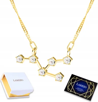 Produktbild von Halskette aus 925er Gold mit Zirkonia-Anhänger im Sternzeichen Stier