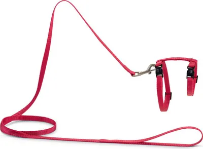 Produktbild von Beeztees Uni - Katzengeschirr - Nylon - rosa - 27-45 cm