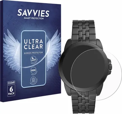 Produktbild von 6x Für Fossil Gen 5E Schutzfolie Savvies Displayschutz Display Schutz Folie Klar Transparent