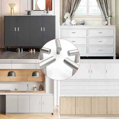 Immagine prodotto di Maniglia a T per mobili - acciaio inox - 15 pezzi