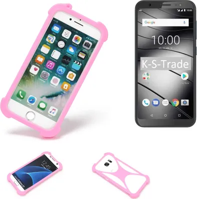 Produktbild von K-S-Trade Handy Hülle kompatibel mit Gigaset GS185 Schutz Hülle Bumper Silikon Schutz Hülle Cover Case Silikoncase Silikonbumper TPU Softcase