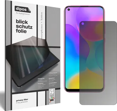 Produktbild von Blickschutzfolie für Huawei Enjoy 10 matt Schutzfolie Folie Display Schutz dipos