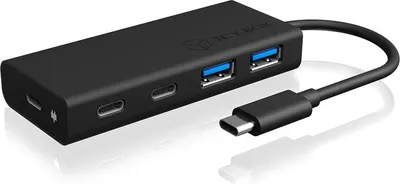 Zdjęcie produktu dla ICY BOX IB-HUB1426-CPD, USB 3.2 Gen 1 (3.1 Gen 1) Type-C, USB 3.2 Gen 1 (3.1 Gen 1) Type-A, USB 3.2 Gen 1 (3.1 Gen 1) Type-C, 5000 Mbit/s, Czarny, Aluminium, Plastik, 60 W