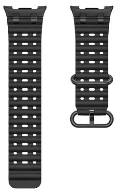 Immagine prodotto di INF Cinturino silicone traspirante con fibbia acciaio316 nera 46mm sport Nero