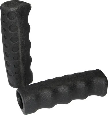 Produktbild von Lenkergriffe Mod. 410 mit Griffmulden 110 mm schwarz, per Paar auf Karte
