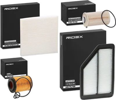 Produktbild von RIDEX Filterset Inspektionspaket Filtersatz für HONDA CR-V III (RE)
