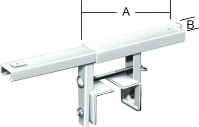 Produktbild von VORMANN Heizkörperkons. L 260mm,B 35mm zum Anschrauben Stahl verzinkt