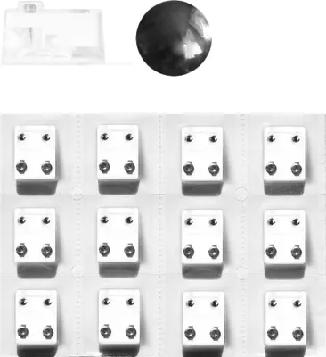 Produktbild von Erstohrstecker Set Chirurgenstahl - 12 Paar Sterile Ohrstecker Knopfform 4mm