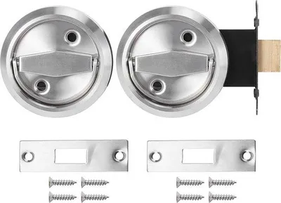 Produktbild von Doppeltes Türschloss Edelstahl 304 Ringgriff Badzimmertürsicherung