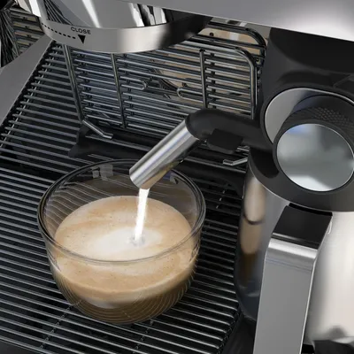 Produktbild von Delonghi EC9665.M LA Specialista Maestro Traditionelle Espressomaschine, Edelstahlgehäuse, Tassenwärmer, Integriertes Mahlwerk, Milchaufschäumer