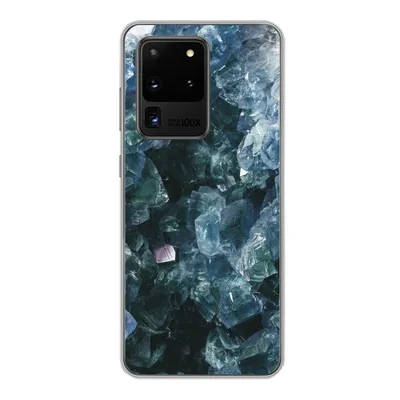 Produktbild von MuchoWow® Handyhülle Schutzhülle Hülle für Samsung Galaxy S20 Ultra Edelsteine und Mineralien - Kristall - Naturstein Silikon Softcase Handy Hülle - Karteninhaber