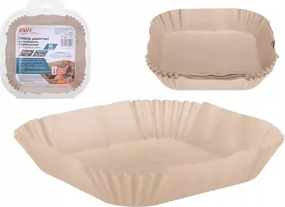 Obrázek produktu pro Vložka do horkovzdušné fritézy Vložka do horkovzdušné fritézy Čtvercová 16 x 16 cm 50 ks Šedá