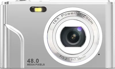 Produktbild von INF Digitálny fotoaparát 1080P 48 megapixelov, 16x zoom Strieborná