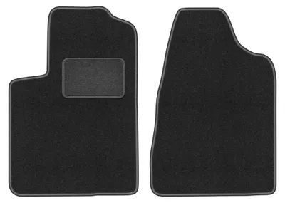 Imagen del producto de Alfombrillas delanteras de moqueta para Chrysler Sebring II 2003-2007 (sedán) – 2 piezas, gris grafito, a medida – Wielganizator LUX