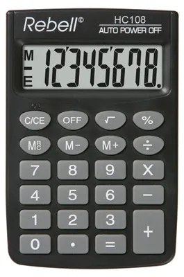 Zdjęcie produktu dla Rebell RE-HC108 BX Kalkulator kieszonkowy Rebell HC108