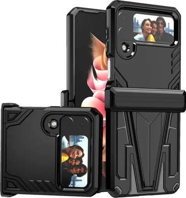 Image de Étui de protection Armor Super V pour Samsung Galaxy Z Flip4 5G, noir, neuf