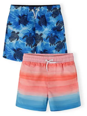 Minoti Badehose Blau für Jungen, Vorderansicht 2