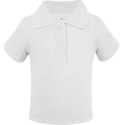 Image de Link Kids Wear - Polo « Teddy 01 » pour bébé, coton issu de l'agriculture biologique, manches courtes LT4594 (80) (blanc)