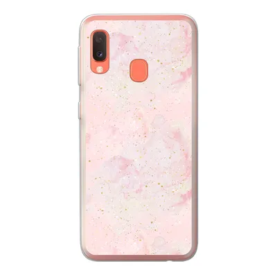 Produktbild von MuchoWow® Handyhülle Schutzhülle Hülle für Samsung Galaxy A20e Marmor - Rosa - Glitter - Gold - Muster Silikon Softcase Handy Hülle - Abdeckung