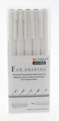 Produktbild von Marvy Uchida Fineliner Set 0,3 mm Multi Farbe 5 Stück Zeichenstifte