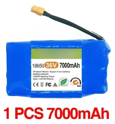 Obrázok produktu pre 36V akumulátorová batéria – 10S2P lítiovo-iónová batéria – kapacita 7000 mAh – nabíjateľná – pre gyroskopické vozidlá, hoverboardy a jednokolky