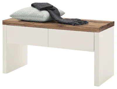 Produktbild von home24 Garderobenbank - Eiche / Matt Weiß
