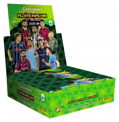 Produktbild von BOX of 24 sachets. Serie A 2025/26 Panini Football Cards – Italian League